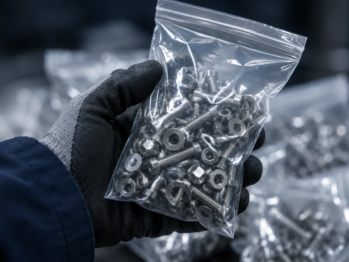 Confezionamento automatico di minuterie metalliche
